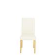 Stuhl in Creme/Eiche aus Holz - Eichefarben/Creme, KONVENTIONELL, Holz/Textil (45/95/55cm) - BASED
