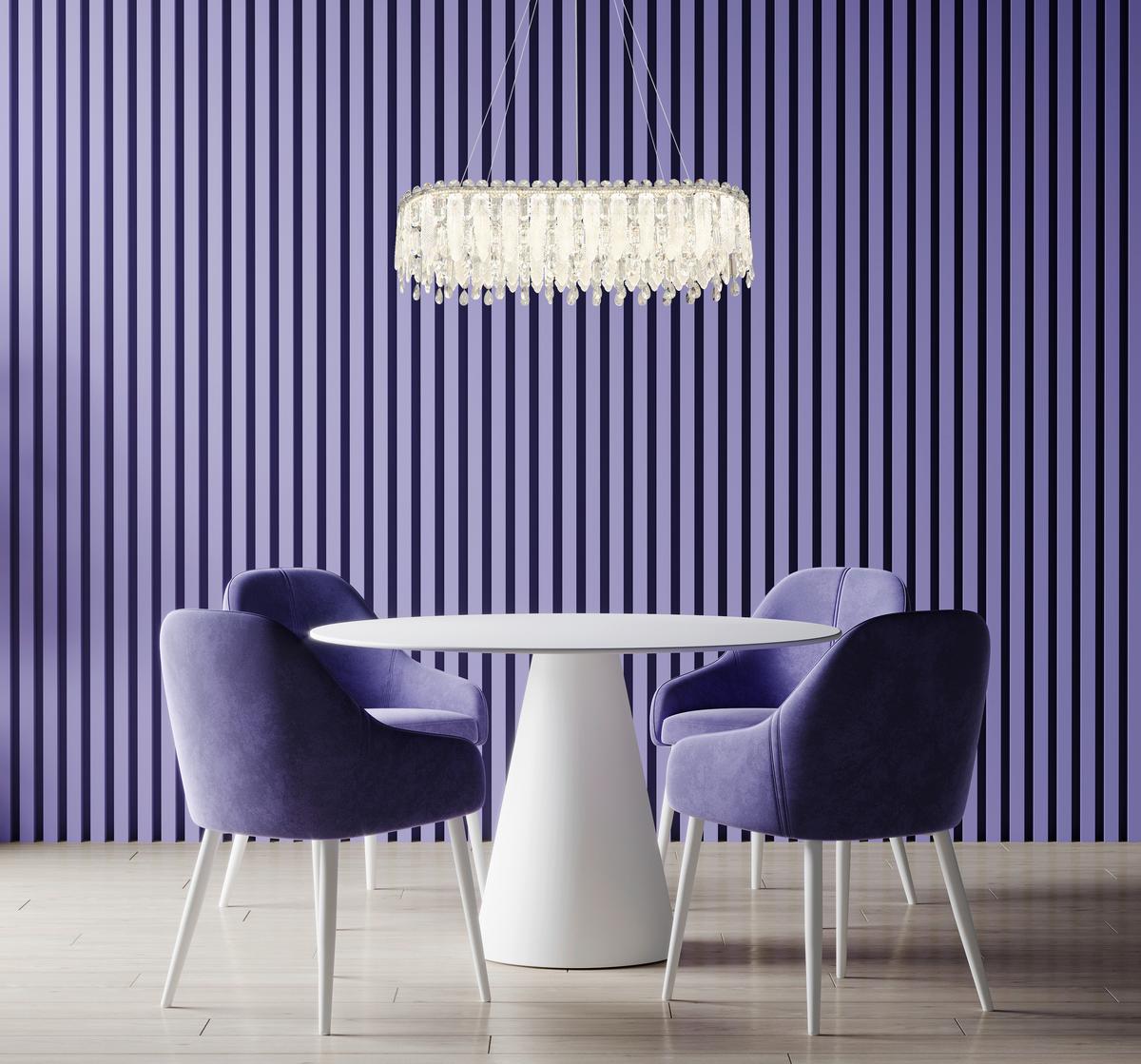 LED-HÄNGELEUCHTE 67176-70 KLUNKA - Klar/Chromfarben, Lifestyle, Glas/Kunststoff (99/36/120cm) - Globo