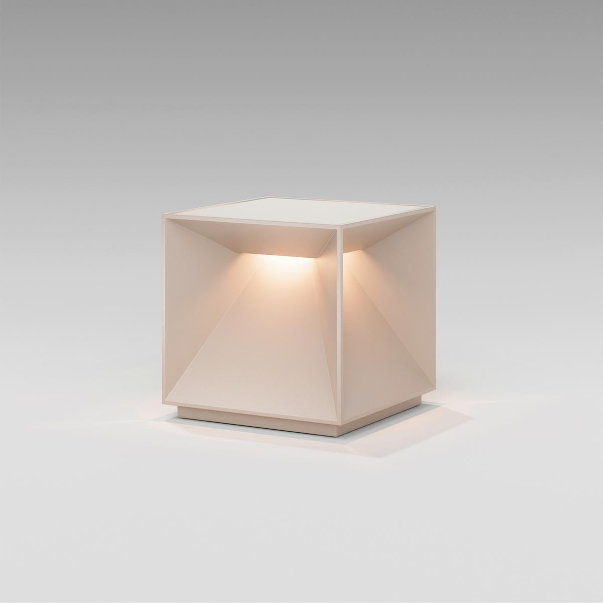 LAMPA STOŁOWA Z AKUMULATOREM 4517701 NUTALIS - beżowy, Design, metal (10/10/10cm) - Sigor