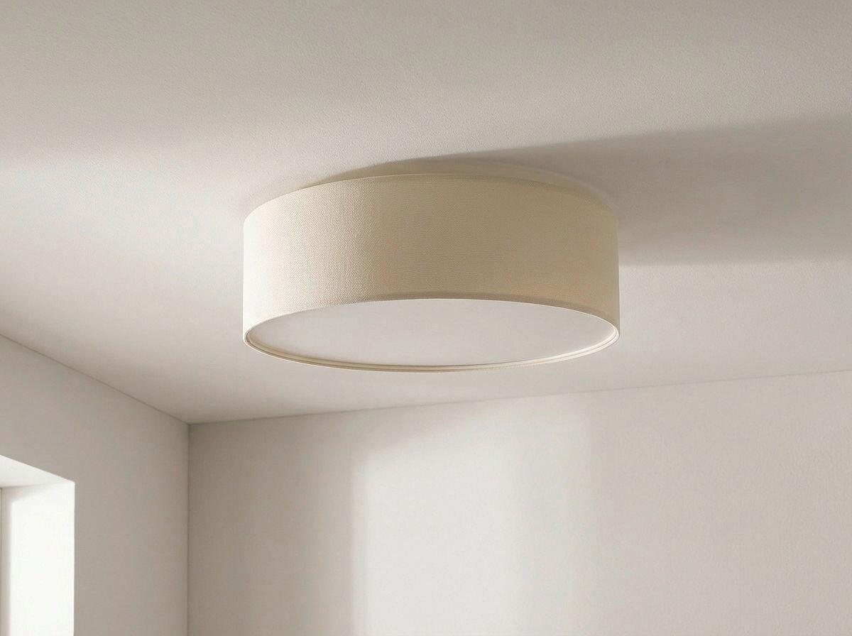 LAMPA SUFITOWA 090-211-50 LUMI LIGHT - kremowy, Design, tworzywo sztuczne/metal (50/20cm)