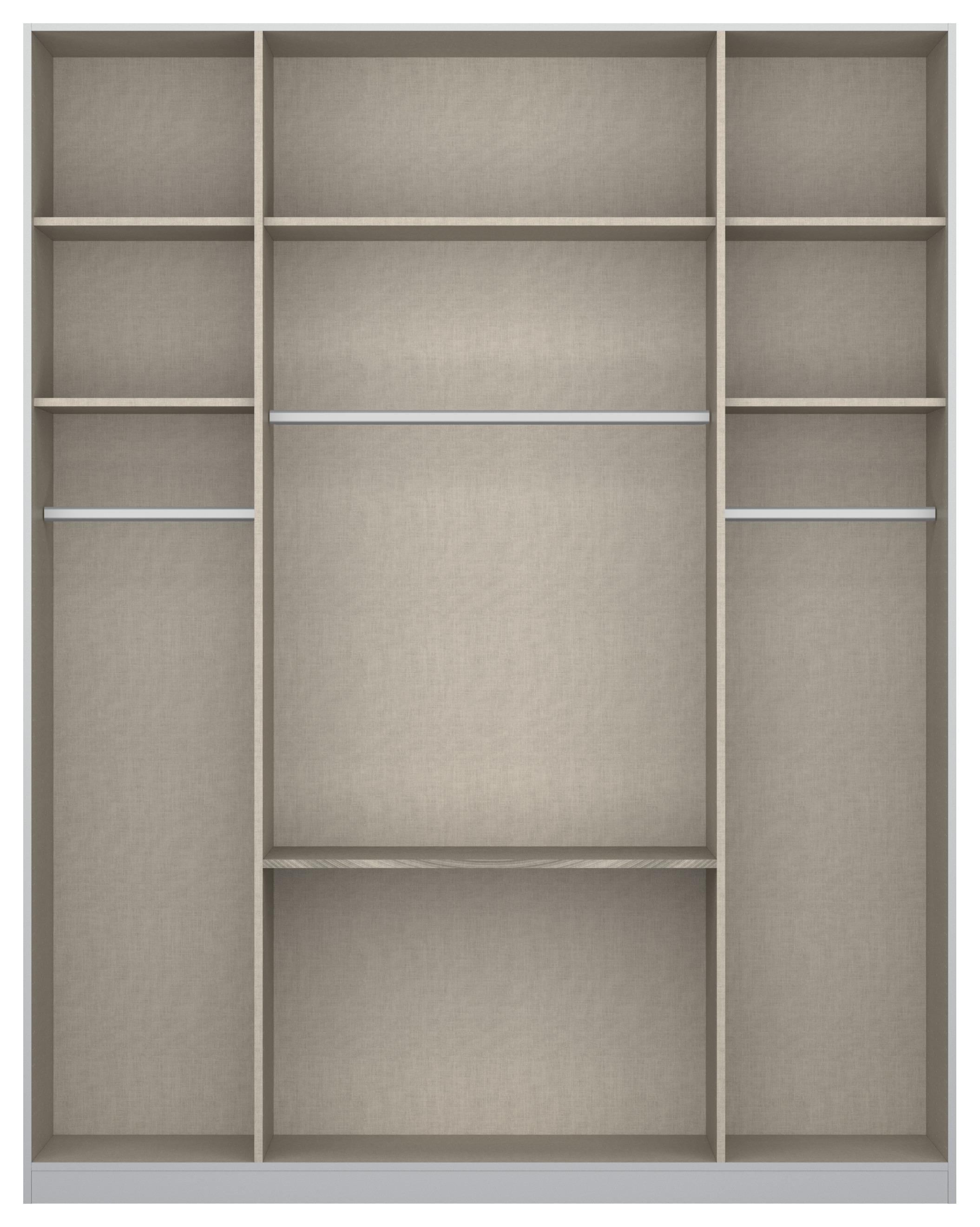 DULAP CU USI ROTATIVE ALABAMA - gri deschis/stejar Artisan, Modern, material pe bază de lemn (181/229/54cm)