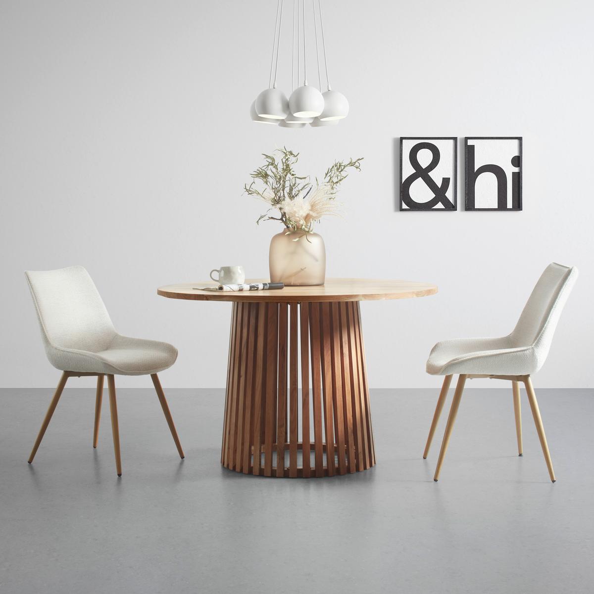 Esstisch Noel Naturfarben - Naturfarben, MODERN, Holz (120/120/76cm) - Zandiara