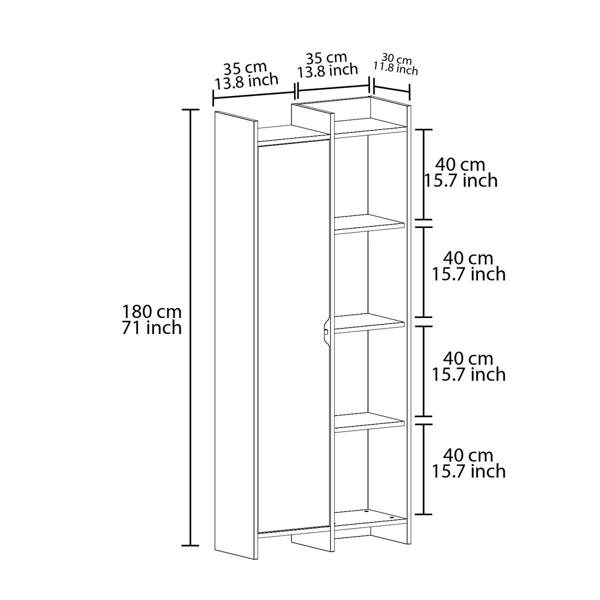 REGAL OFFER BÜCHERREGAL - Grau, Design, Holzwerkstoff (70/180/30cm) - Livetastic