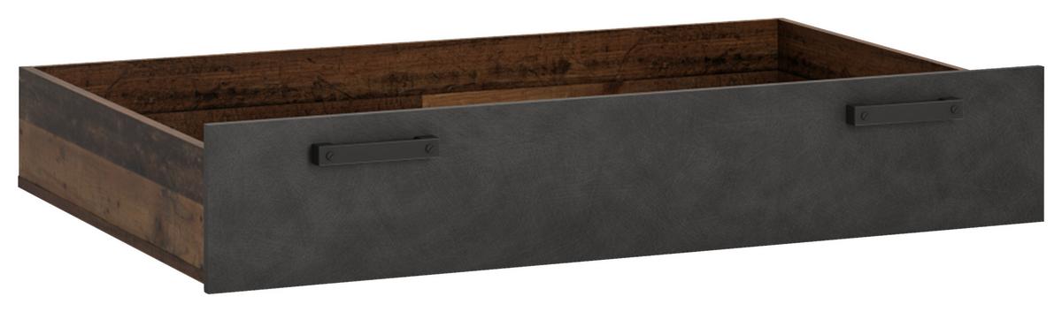 Ladica Za Posteljinu Nubi - tamno siva/boje starog hrasta, Moderno, drvni materijal (119,5/22,9/80cm) - Modern Living