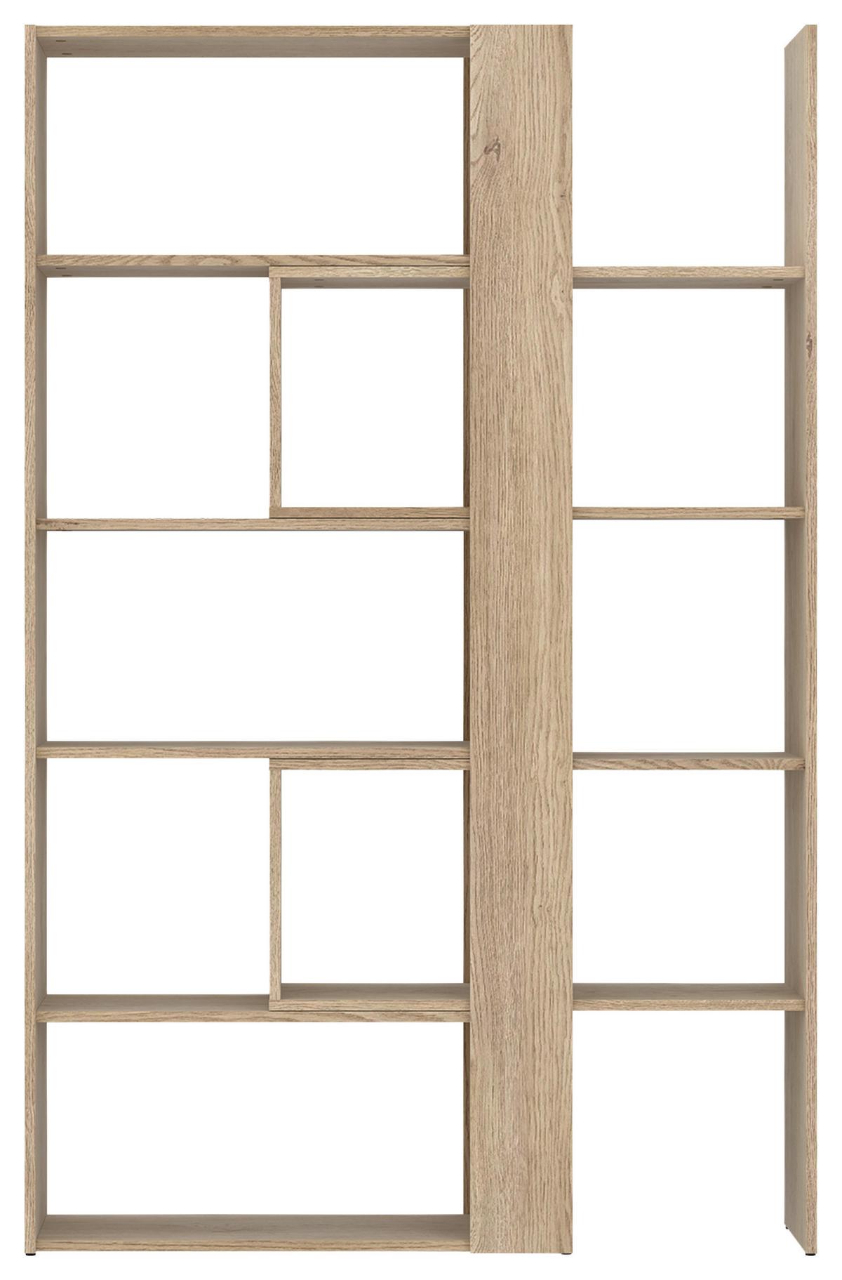 Etajeră MOTUS - culoare lemn stejar, Modern, material pe bază de lemn (82-146/180/35cm) - Modern Living