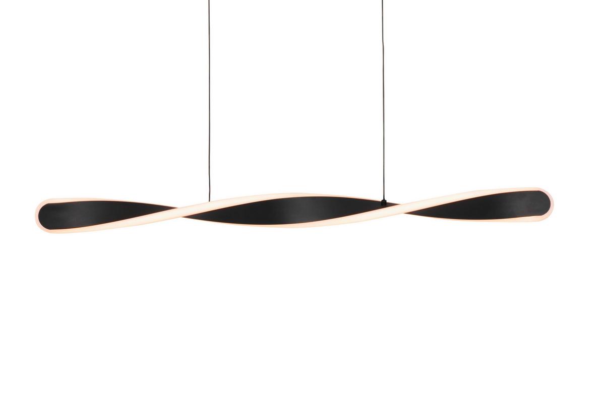 LAMPA WISZĄCA LED HENDERSON *SBN* - czarny, Design, tworzywo sztuczne/metal (89/6/150cm) - Novel