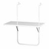Balkonklapptisch ca. 40x60 cm Weiß - Weiß, Basics, Holzwerkstoff/Metall (40/60/20cm) - Gardenson