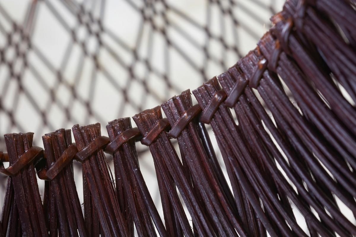 Viseča Svetilka Arizona, Bordo, Bambus - bordo, Basics, naravni materiali (50/23cm) - Good & Mojo