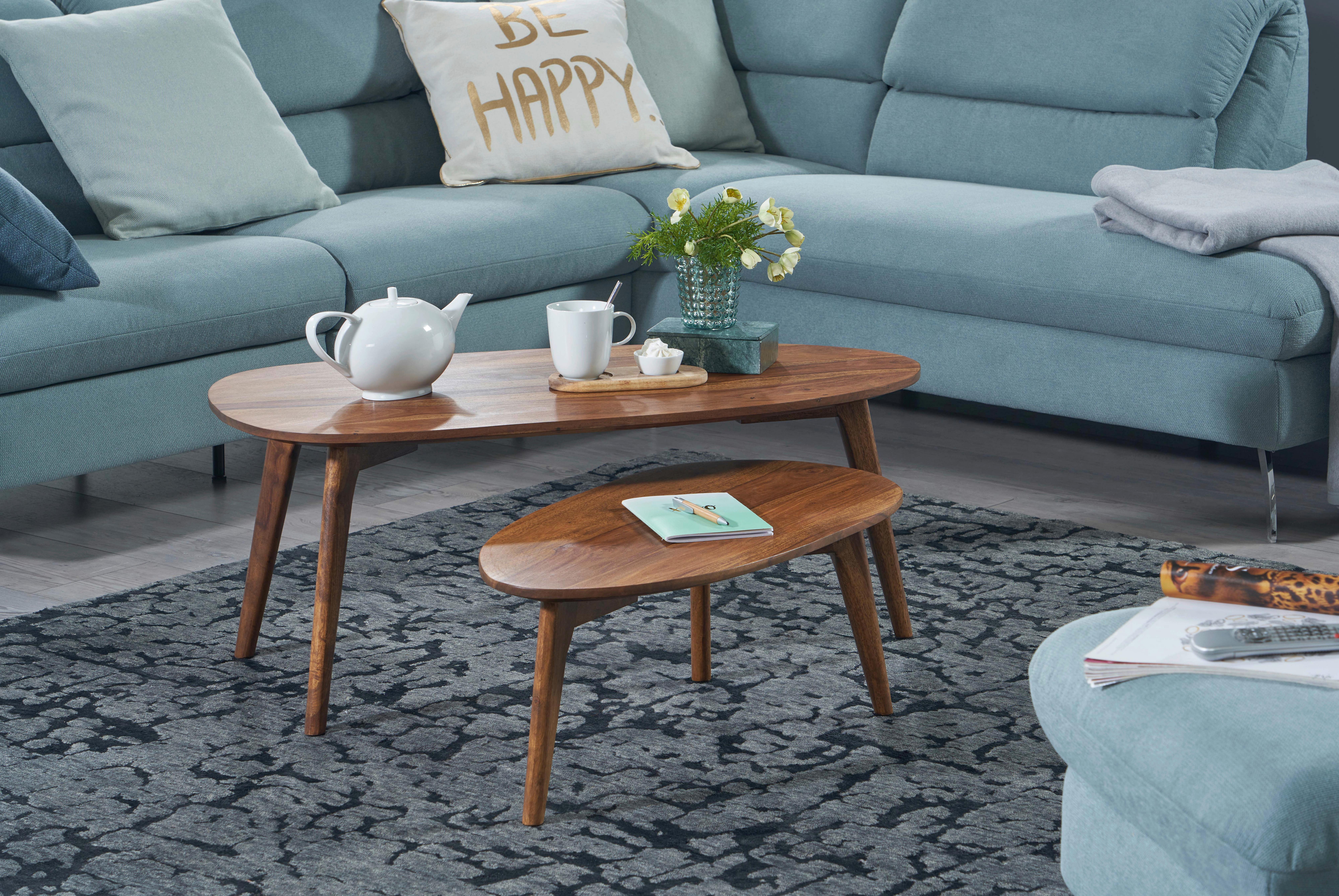 Klubska Miza Wl6.724 - rjava, Design, les (100/50/42cm) - P & B