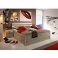 Postelja Mars - bela/hrast, Moderno, leseni material (185/97/205cm) - Mömax modern living Postelja Mars - bela/hrast, Moderno, leseni material (185/97/205cm) - Mömax modern living