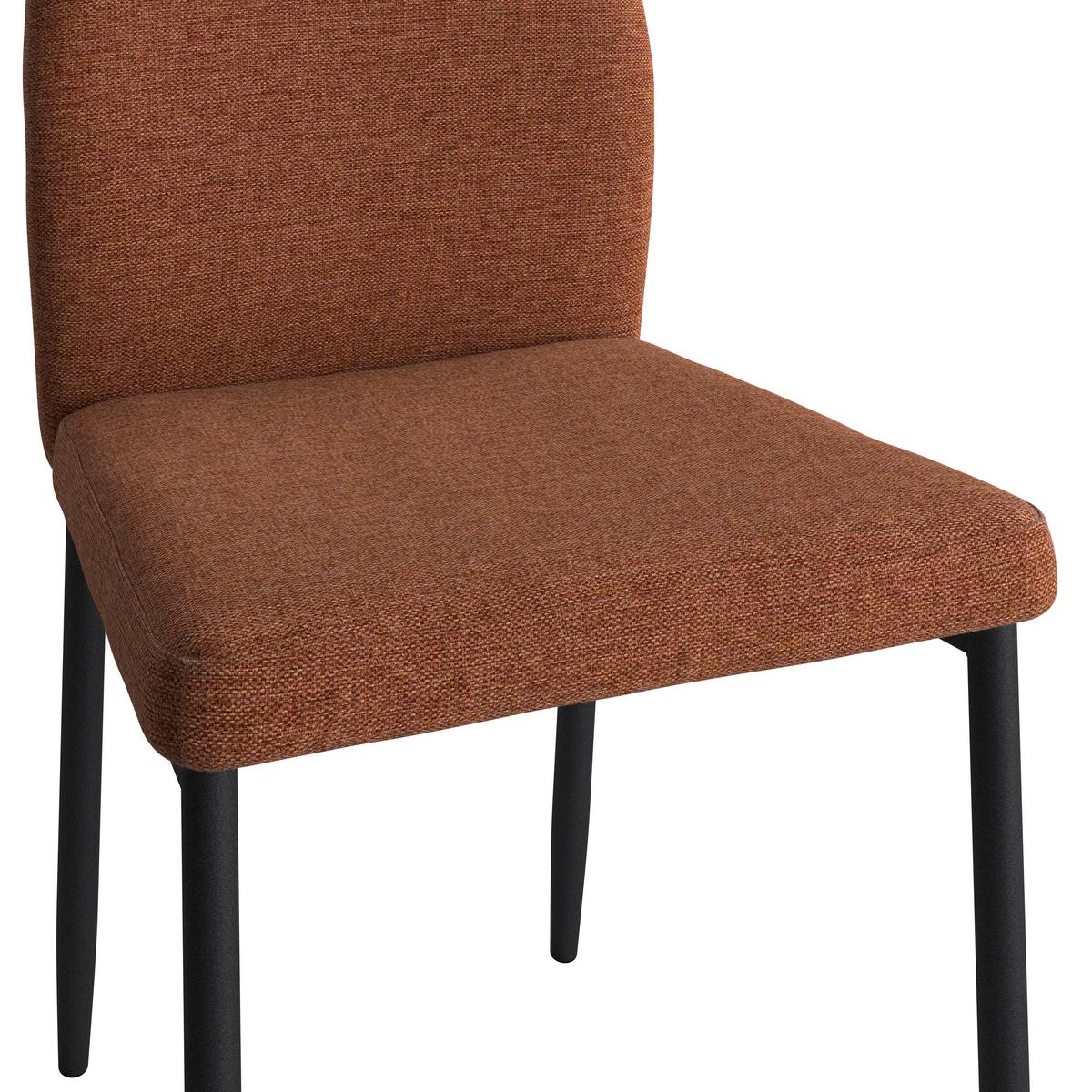Stol Augusta, Rjava - črna/rjava, Konvencionalno, kovina/tekstil (45/87/56.5cm)
