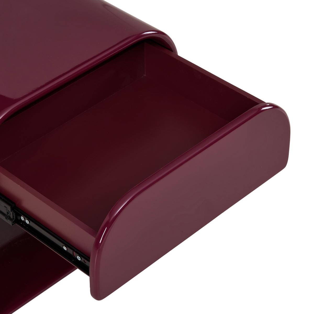 Noćni Ormarić Ruby - boja crnog vina, Moderno, pločasti materijal (40/45/30cm) - Modern Living