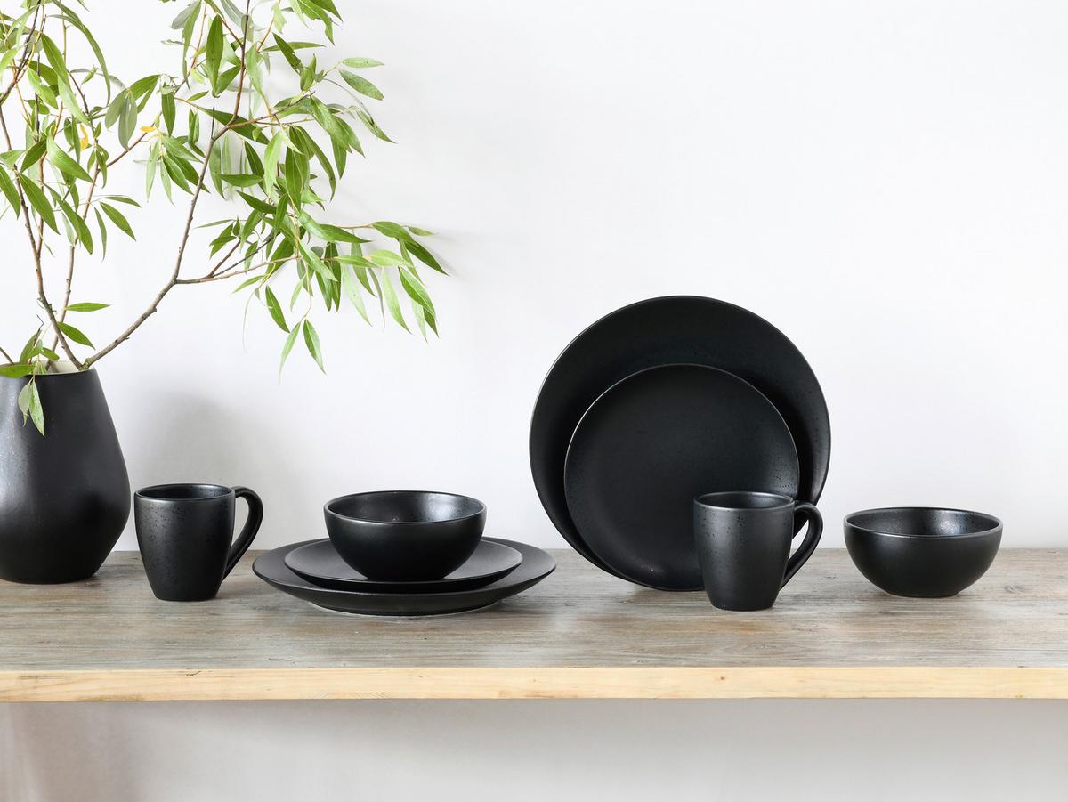 Kombinirani Servis Magic Black Coupe, 8-Delni - črna, Basics, keramika - Creatable