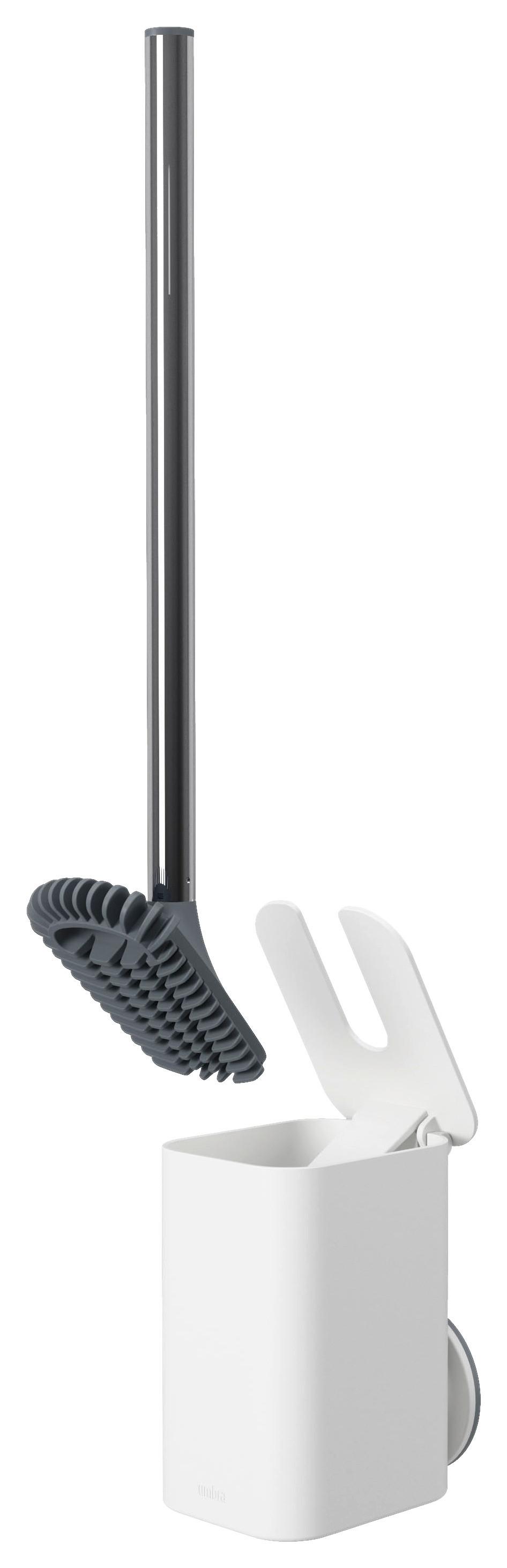 WC-Bürste Easy aus Kunststoff - Alufarben, MODERN, Kunststoff/Metall (8,3/11,4/42,5cm) - Premium Living