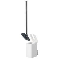 Perie WC Easy - culoare aluminiu, Modern, plastic/metal (8,3/11,4/42,5cm) - Premium Living