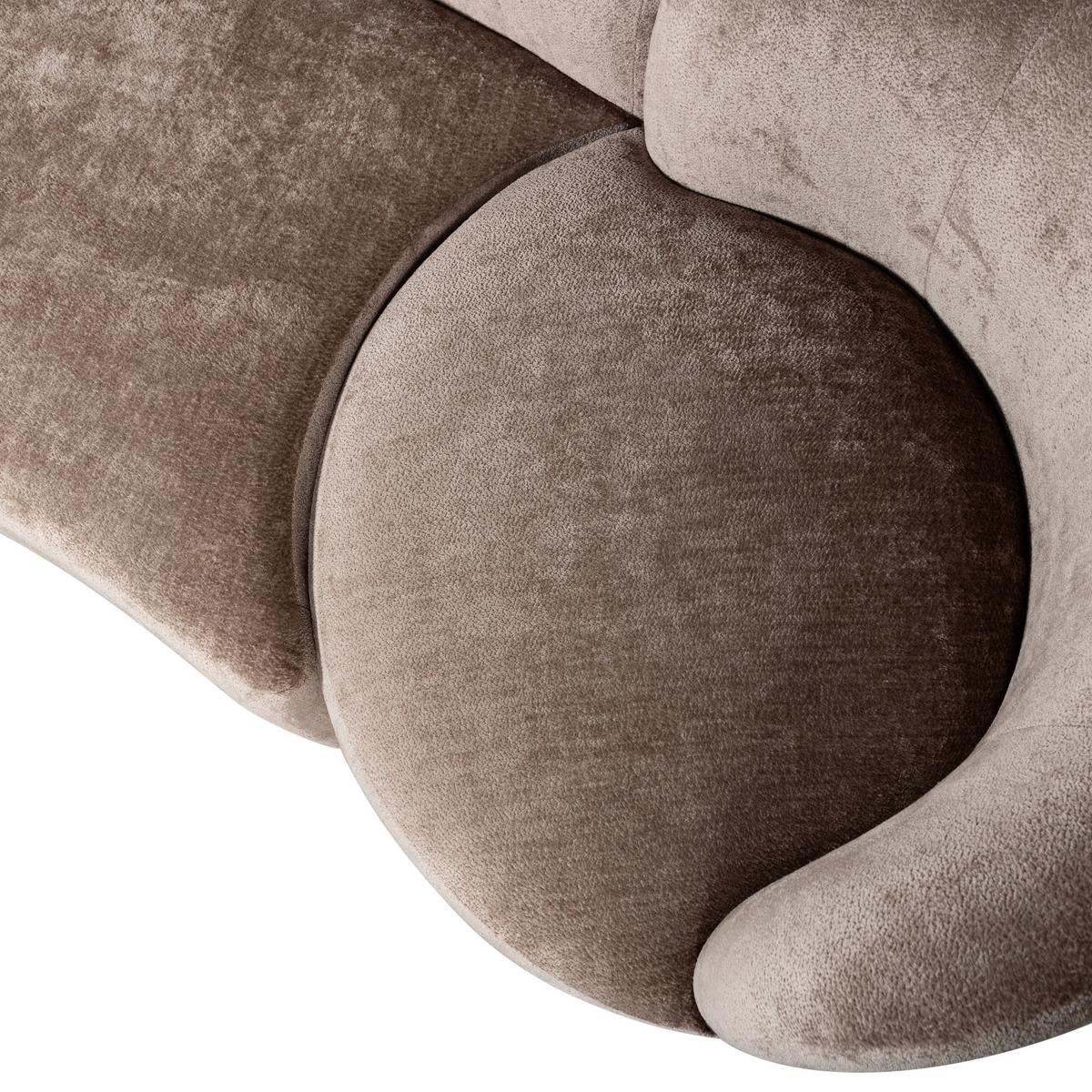 Bigsofa Popular Taupe B: 290 cm - Taupe, Design, Textil (290/72/97cm) - Livetastic