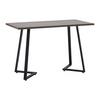 Schreibtisch Carolina Walnussfarben MDF ca.120x60 cm - Walnussfarben/Schwarz, MODERN, Metall (120/60/75cm) - Bessagi Home