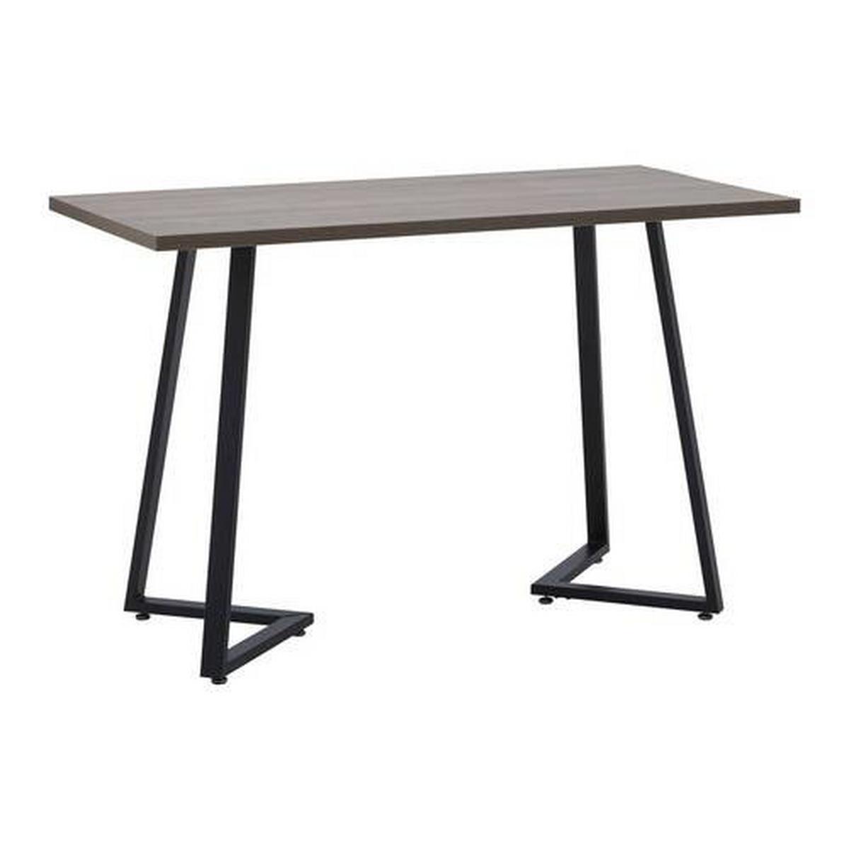 Schreibtisch Carolina Walnussfarben MDF ca.120x60 cm - Walnussfarben/Schwarz, MODERN, Metall (120/60/75cm) - Bessagi Home