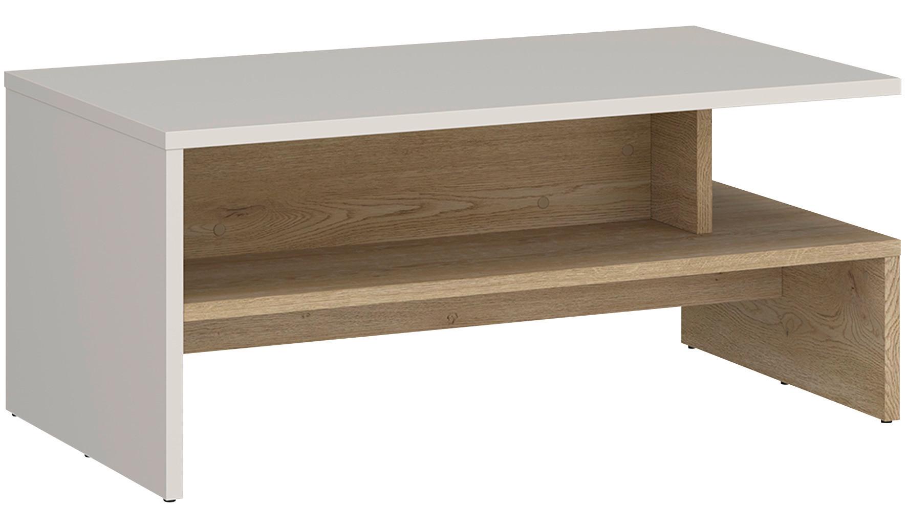 Măsuță de cafea SAMM - bej/culoare lemn stejar, Trend, material pe bază de lemn (100/45,5/66cm) - Modern Living