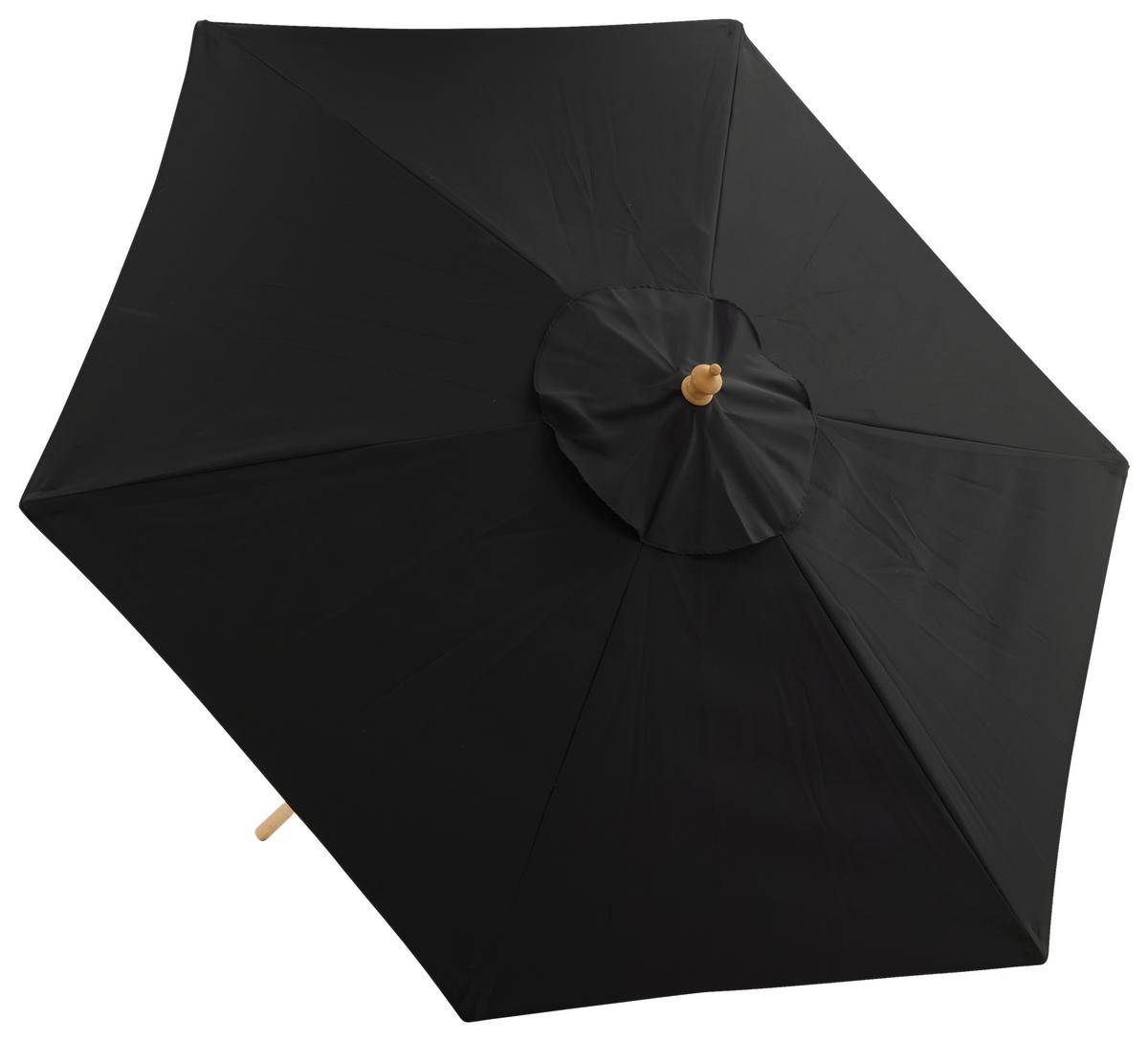 Sonnenschirm Corypho ca. 250x232 cm Schwarz - Schwarz, KONVENTIONELL (250/232cm) - Gardenson