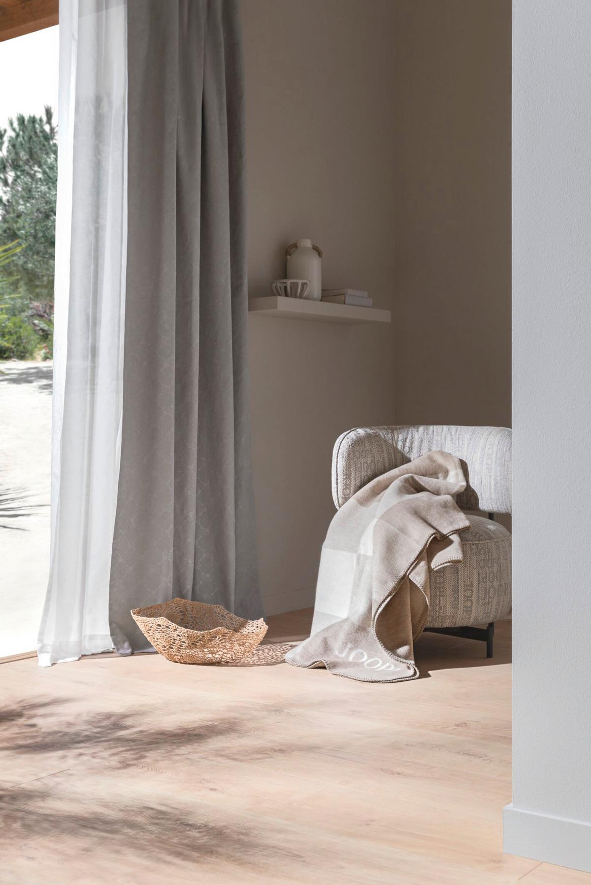 ZASŁONA GOTOWA J-ELEGANCE JOOP! - szary/taupe, Basics, tkanina (130/250cm) - Joop!