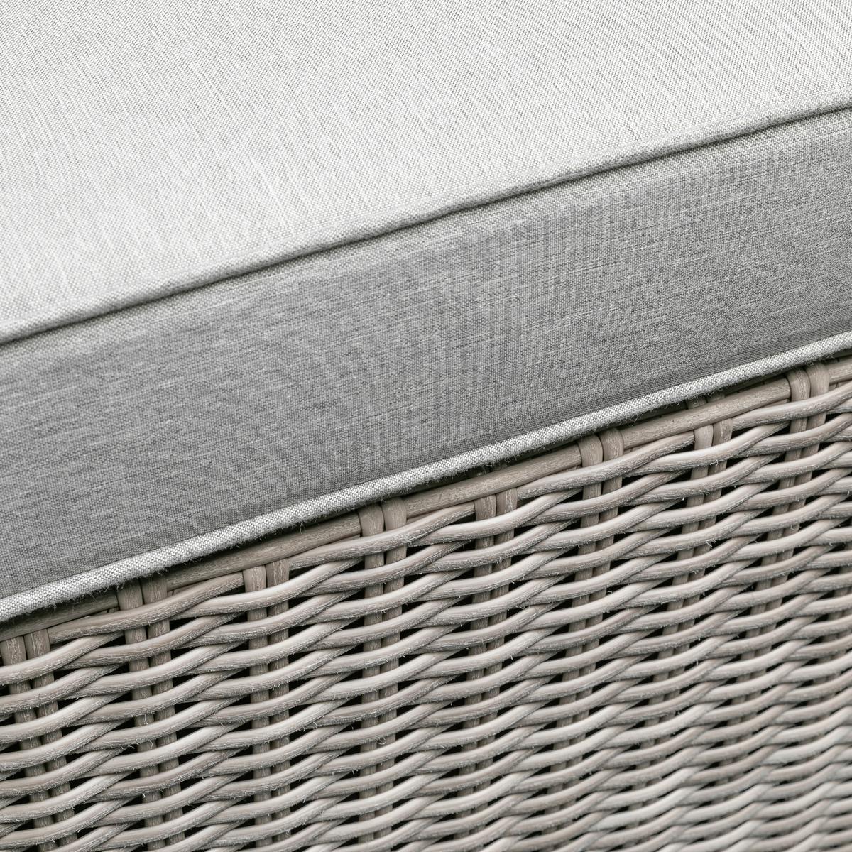 Loungegarnitur Palma 5-tlg aus Kunststoff mit Kissen - Grau, Basics, Glas/Textil (93/65/71cm) - Gardenson