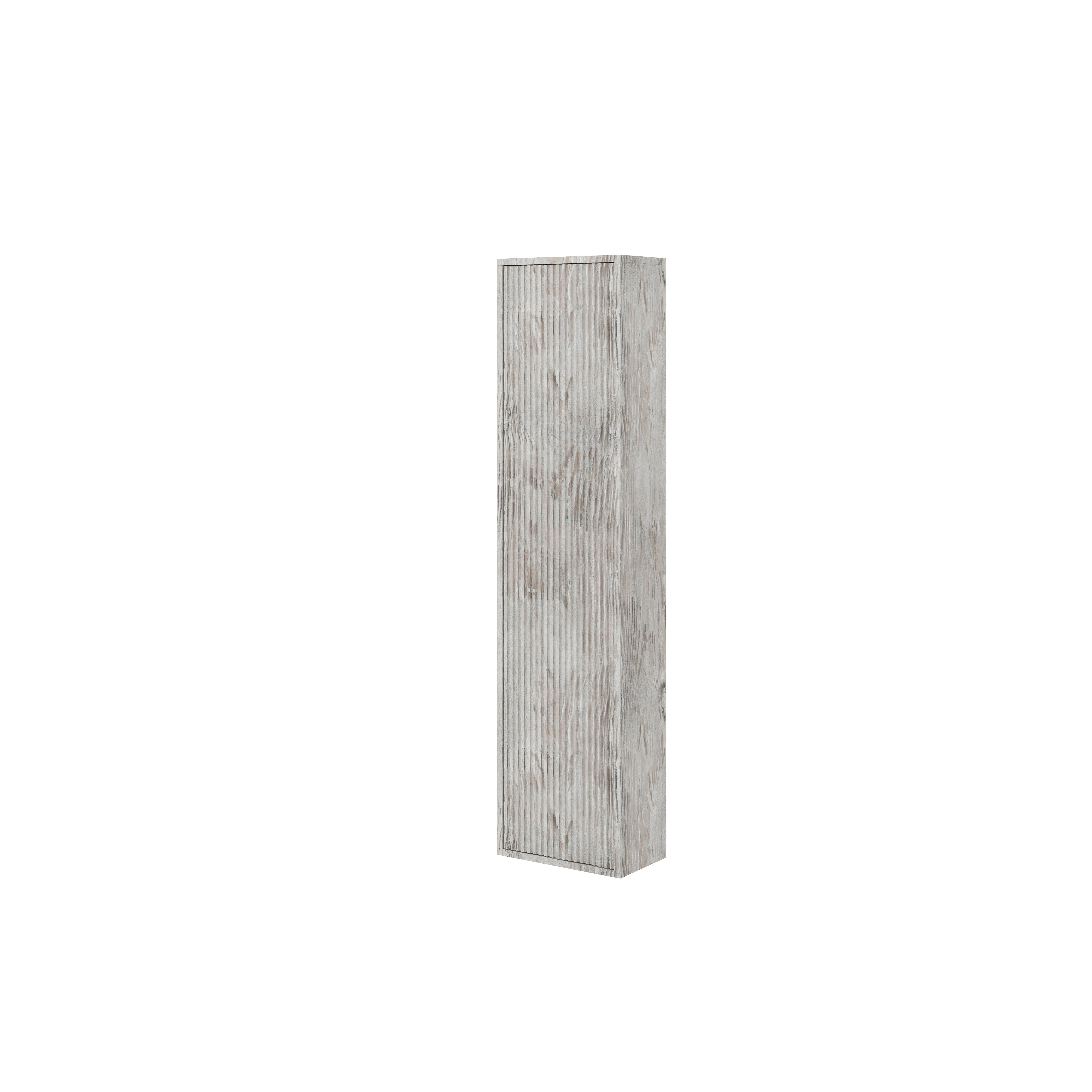 Dulap înalt Sidney - gri, Modern, material pe bază de lemn (35/136/16cm)