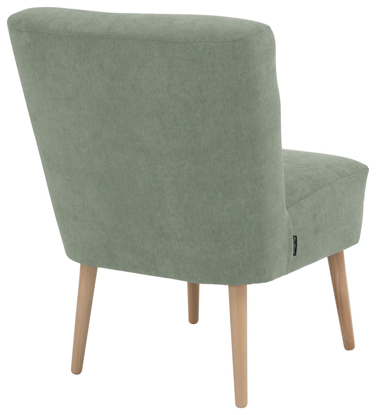 SESSEL FIONA - Buchefarben/Hellgrün, Design, Holz/Textil (58/78/68cm) - Max Winzer