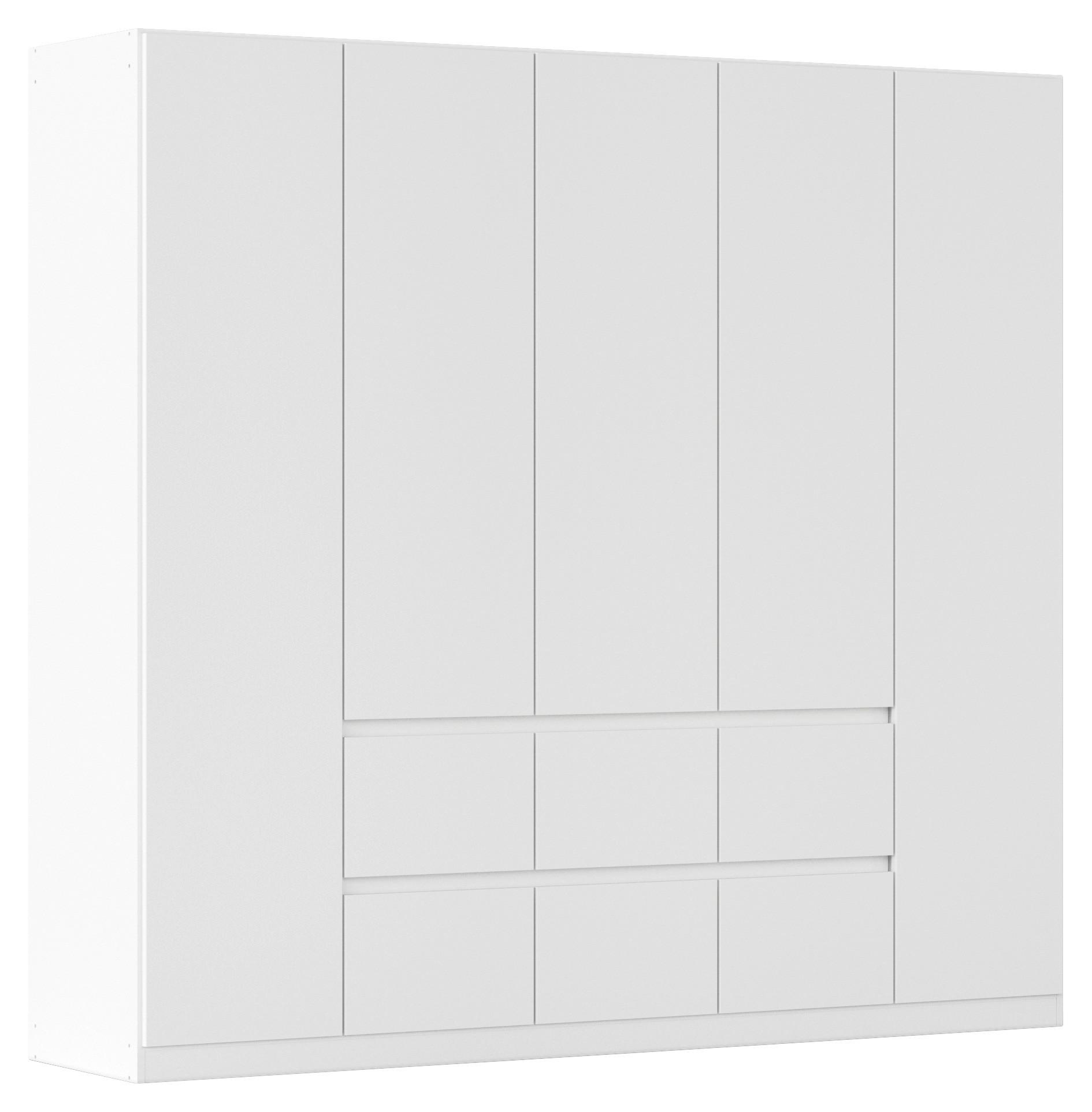 DULAP USI ROTATIVE MAINZ - alb, Basics, material pe bază de lemn (226/210/54cm) - Modern Living