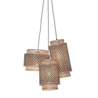 Viseča Svetilka Bhutan, Črna, Bambus - črna/naravne barve, Trend, les (65/50cm) - Good & Mojo