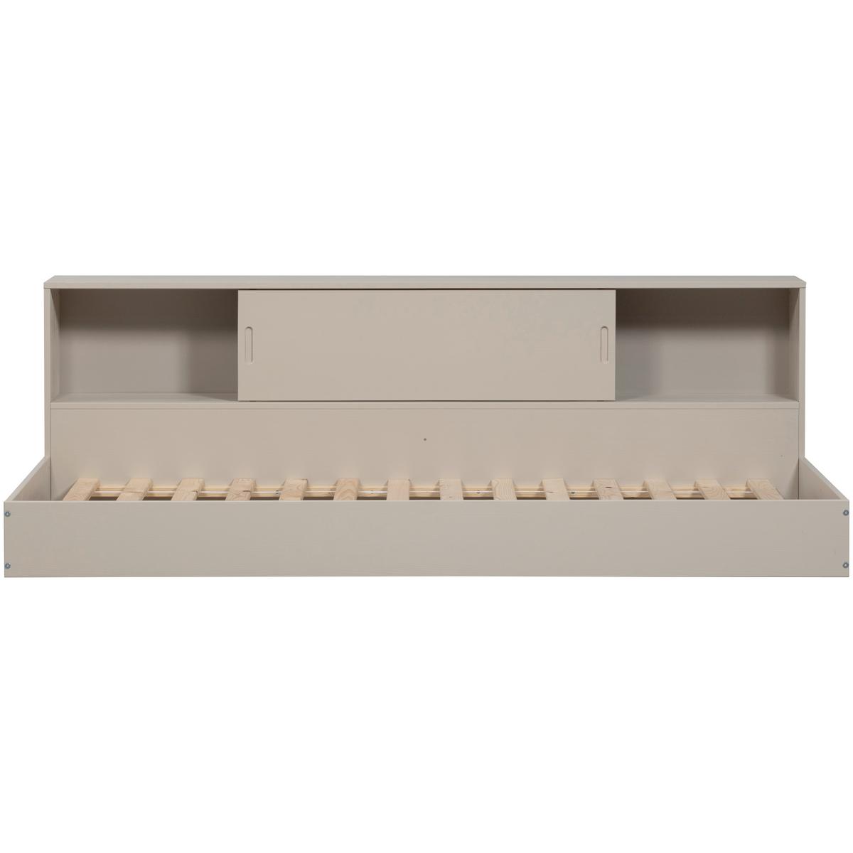 Bodenbett Carter Grau ca. 90x200 cm - Grau, Basics, Holz (90/200cm) - MID.YOU