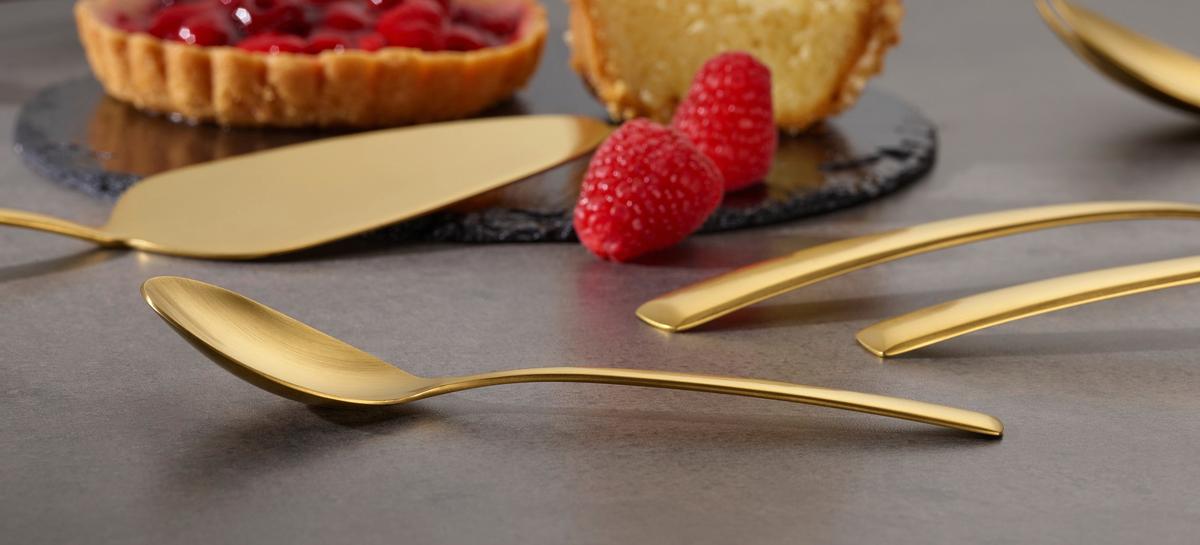Besteckset Avelino Goldfarben 42-teilig - Goldfarben, Trend, Metall - Echtwerk