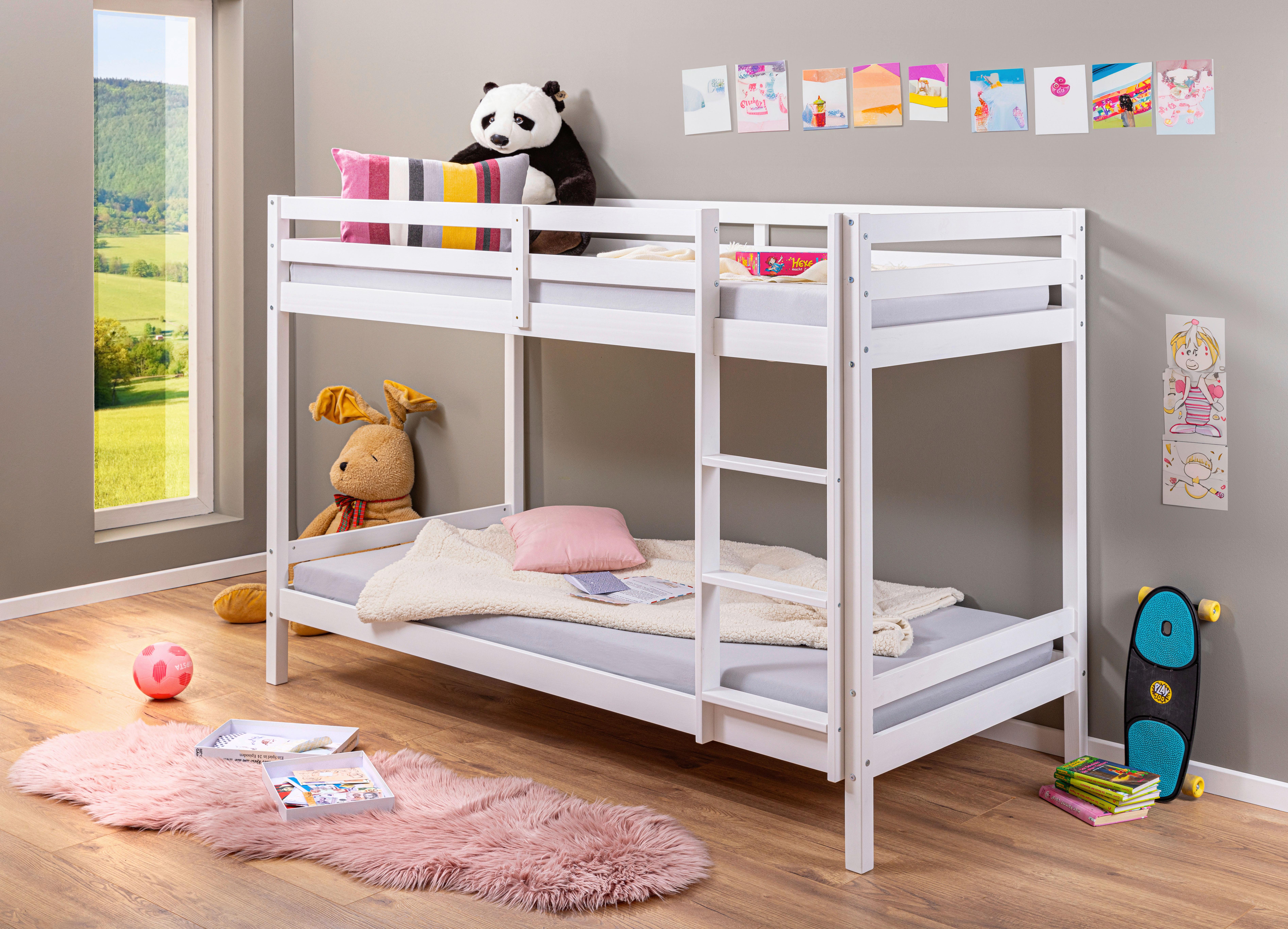 Etagenbett Sweet Dream ca. 90x200 cm Weiß - Weiß, MODERN, Holz (90/200cm) - MID.YOU