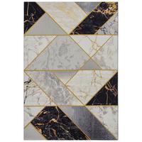 Outdoorteppich Noble Multicolor ca. 240x340cm - Goldfarben/Schwarz, Design, Kunststoff (240/340cm)