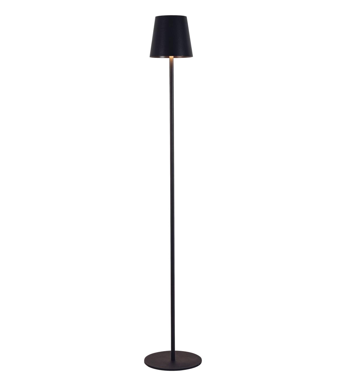 AKUMULATOROWA LAMPA STOJĄCA FORT LAUDERDALE *SBN* - czarny, Konventionell, tworzywo sztuczne/metal (22/130cm) - Novel