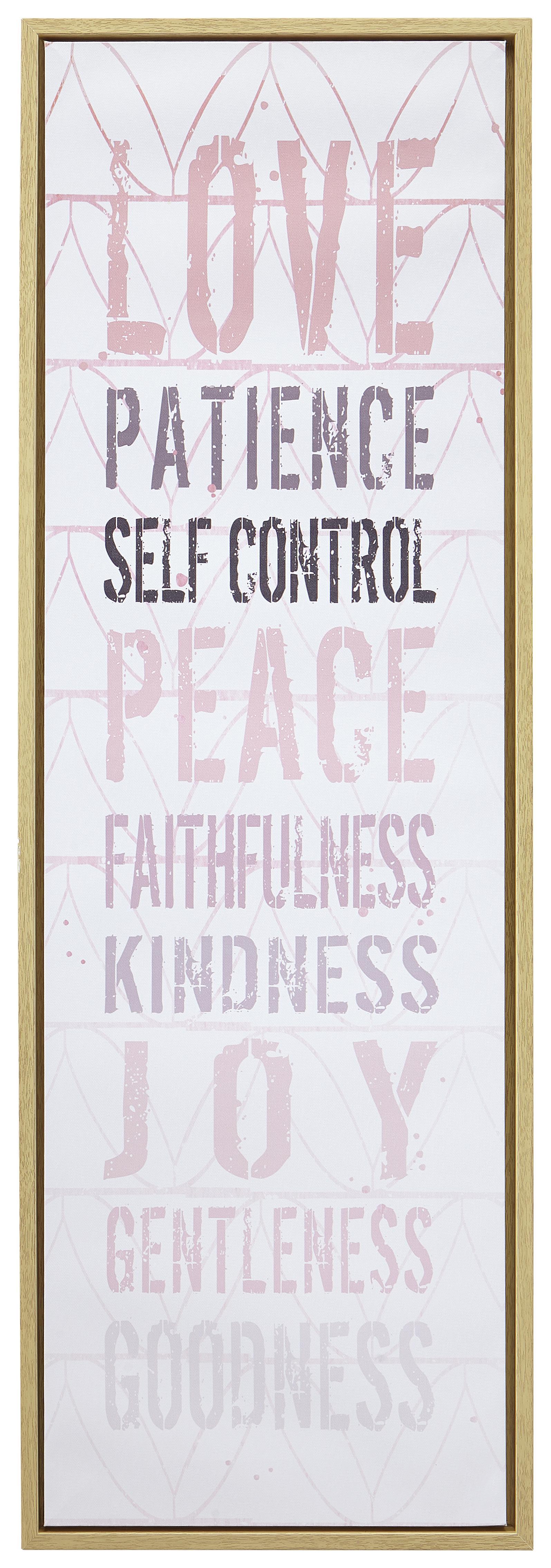 Bild Rene Bunt - Schwarz/Altrosa, Kunststoff/Textil (30/90/4cm) - Mömax modern living