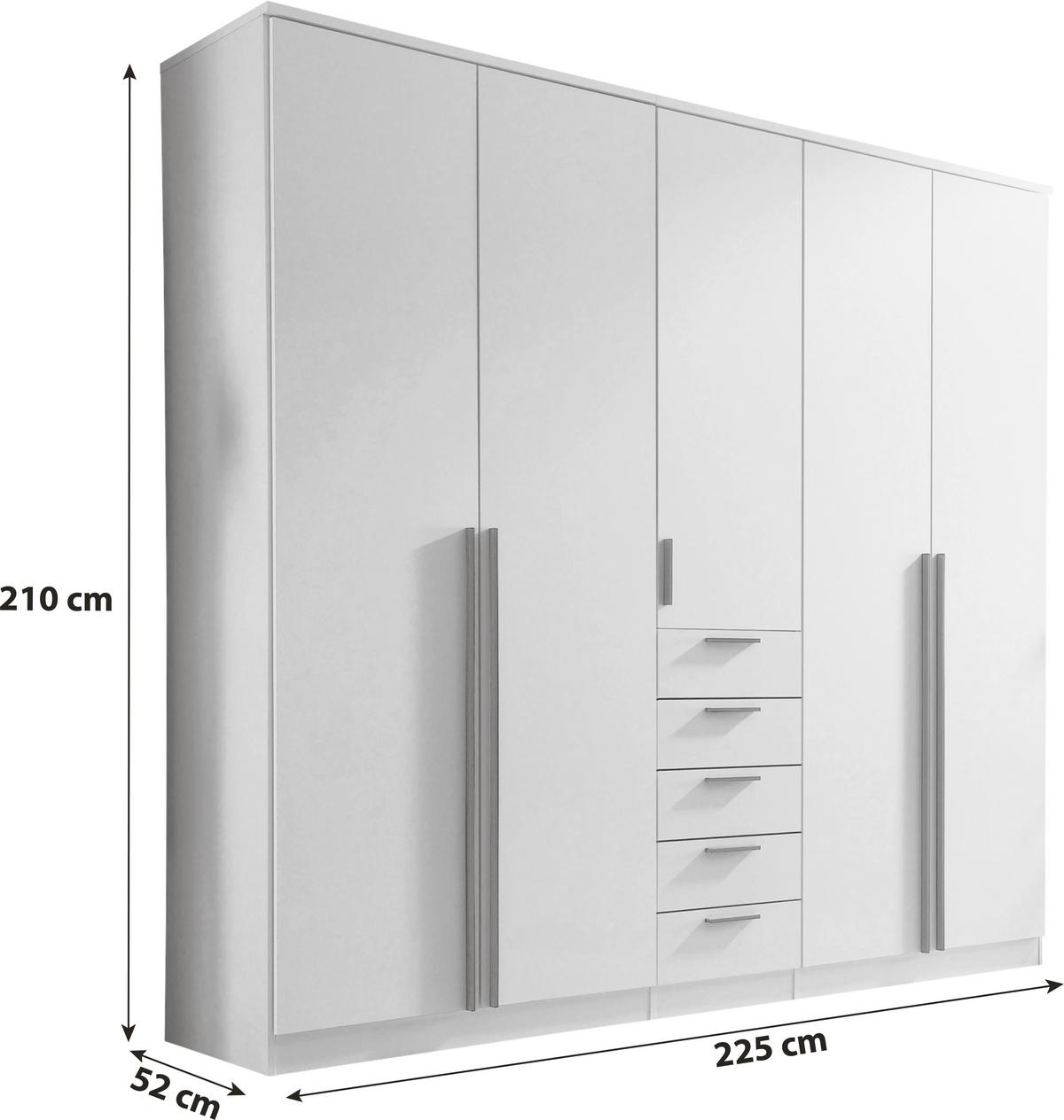 Șifonier ARNIS - cașmir, Konventionell, material pe bază de lemn (225/210/52cm) - Modern Living