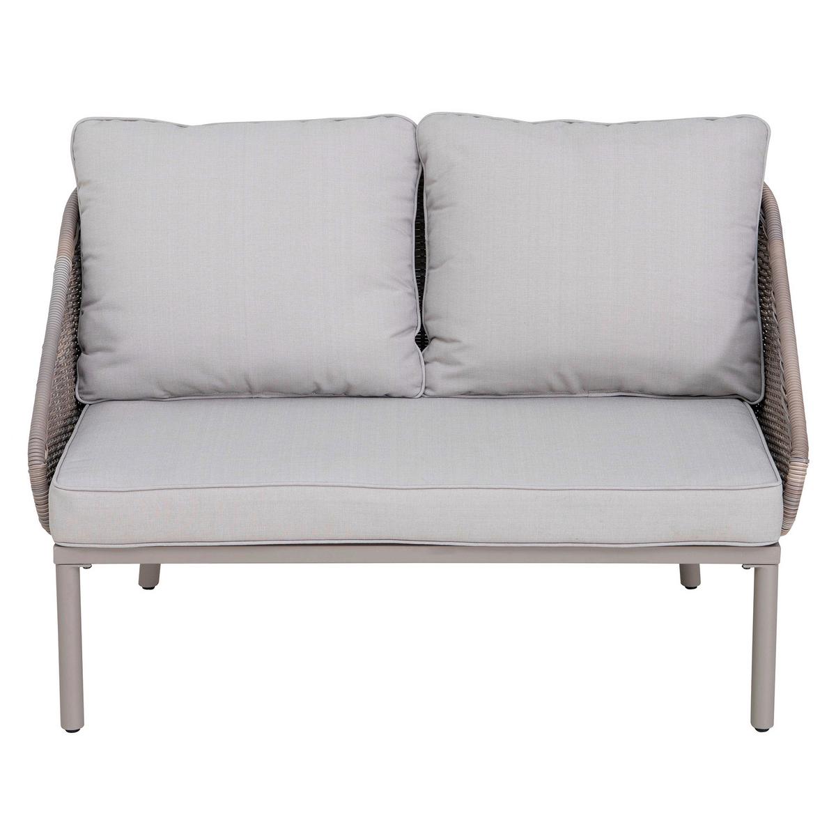 Doppelliege Tagesbett Porto Grau/Naturfarben - Naturfarben/Grau, Basics, Holz/Kunststoff (142/82/128cm) - Modante