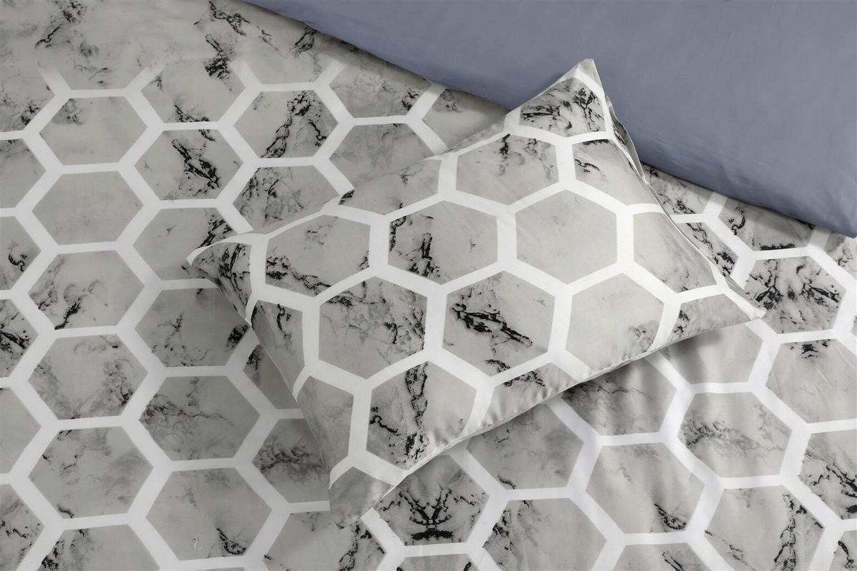 Bettwäscheset Aventura 125-Gb Grau 140x200 - Grau, Basics, Textil (140/200cm) - Kayoom