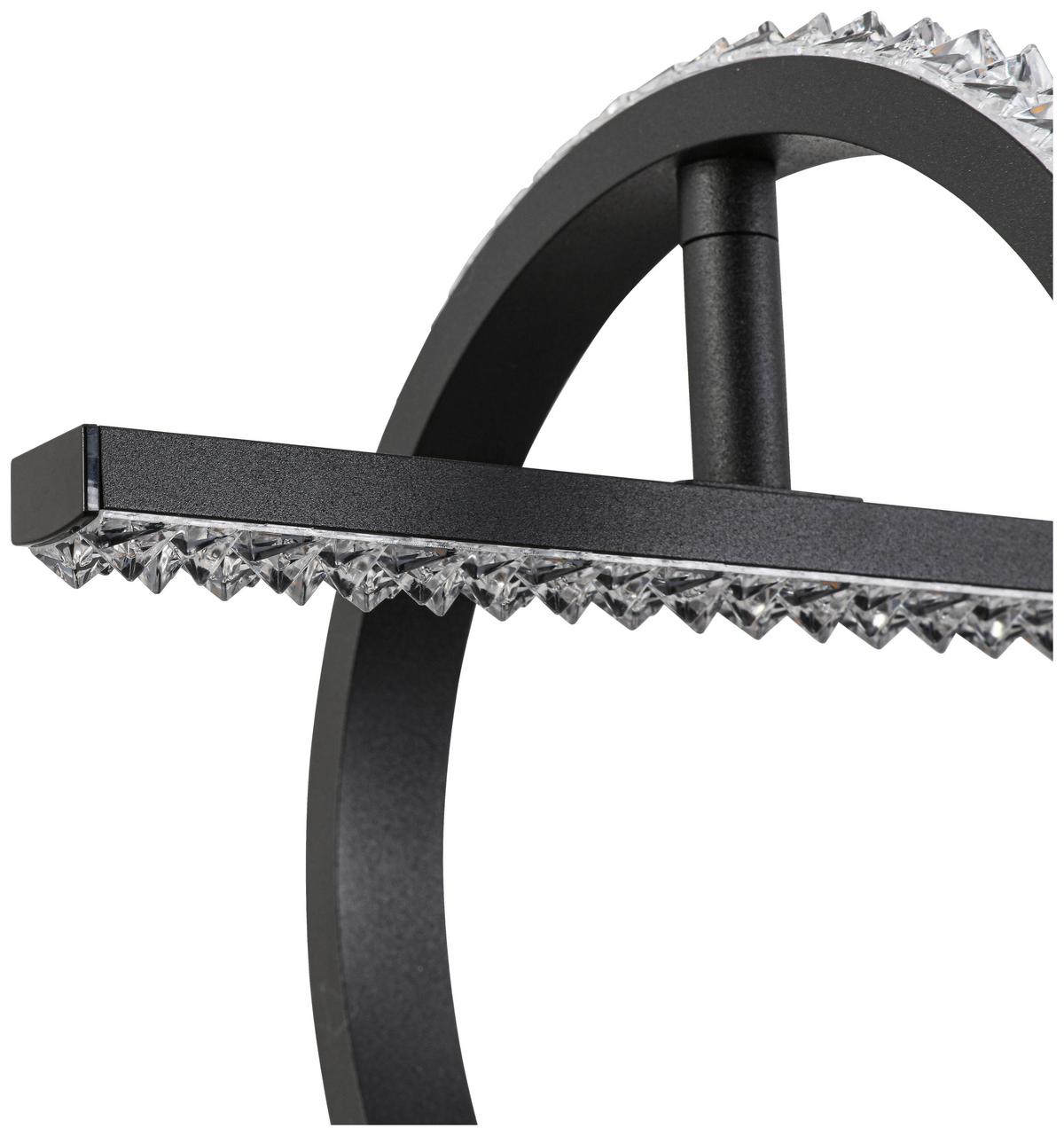 Lampă suspendată cu LED Ulo - negru, Modern, plastic/metal (80/20/120cm) - Modern Living