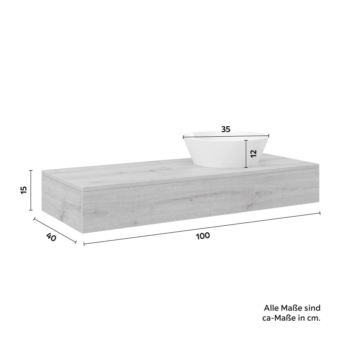 Badezimmer Wick 5 Tlg. Naturfarben/Weiß - Alufarben/Naturfarben, MODERN, Glas/Keramik - Bessagi Home