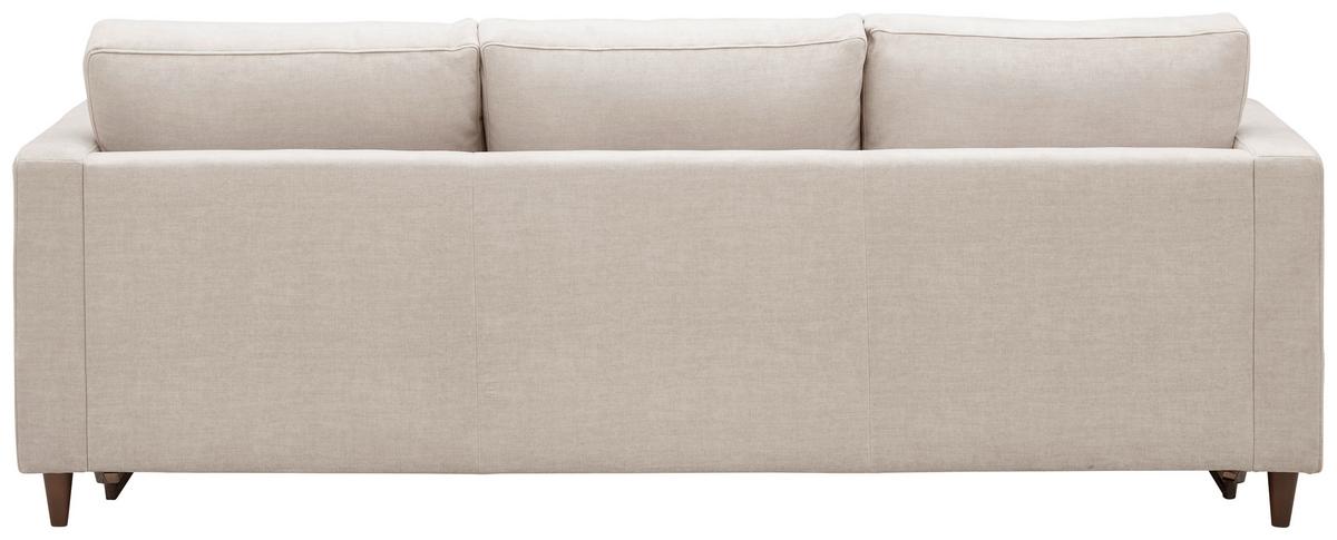 Zofa S Posteljno Funkcijo Anna Vogue, Bež - temno rjava/bež, Basics, tekstil (221/84/89cm) - MID.YOU