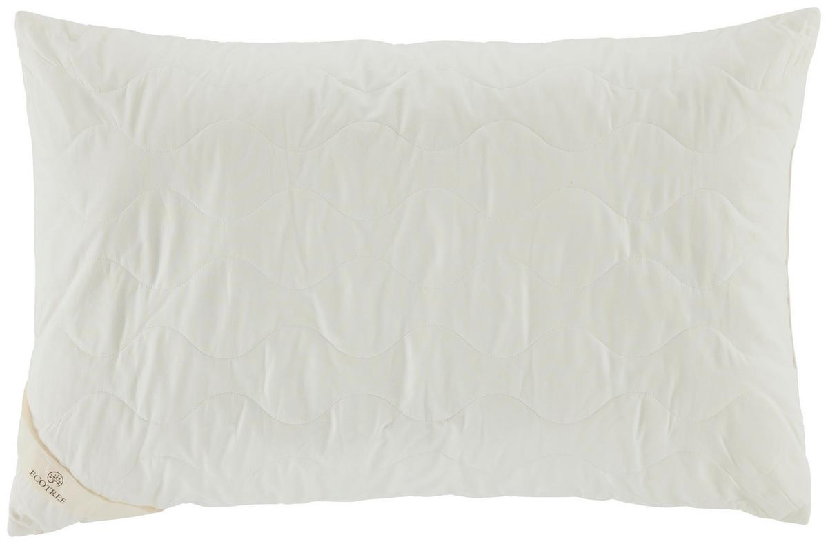 Kopfkissen Bamboo ca. 65x100cm - Weiss, Modern, Textil (65/100cm) - ecoTree