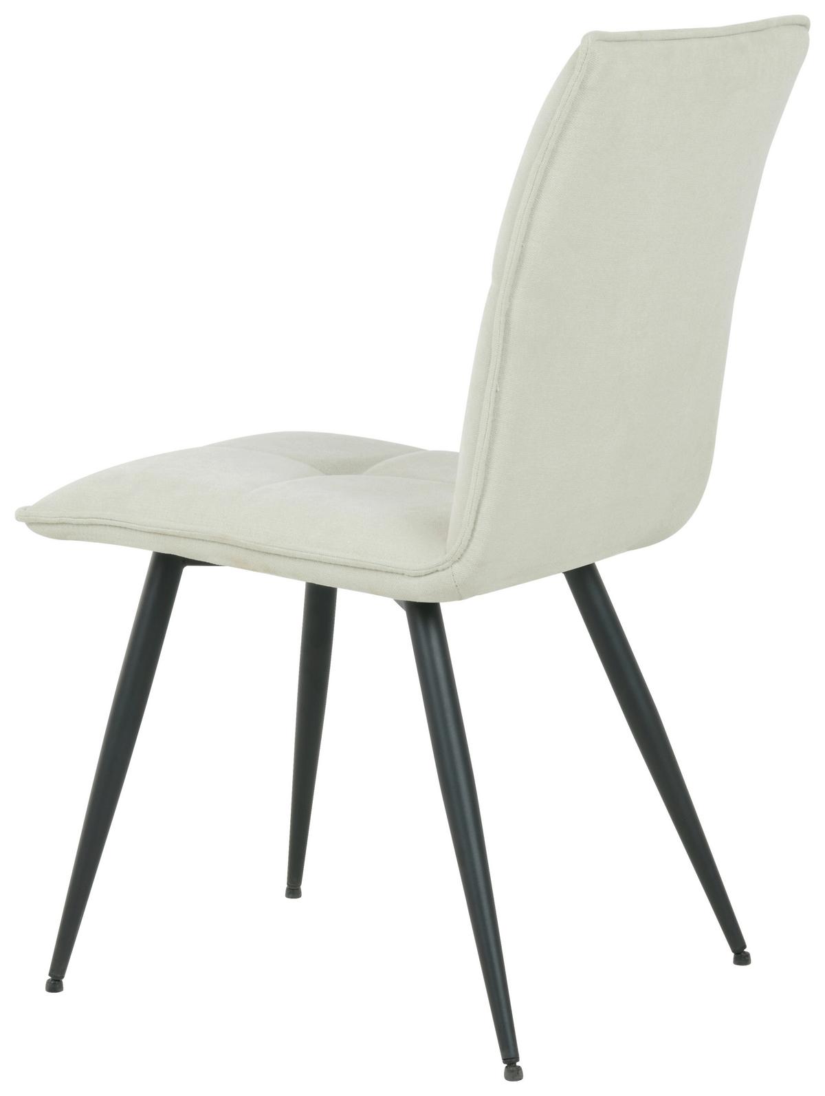 KRZESŁO HOOK - beżowy/czarny, Design, metal/tkanina (47.5/92/65cm) - Novel