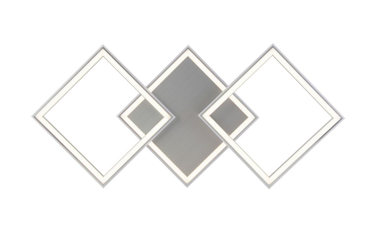 Led Mennyezeti Lámpa Qinton - alumíniumszínű, Romantik / Landhaus, műanyag/fém (95/44/7,3cm) - Premium Living