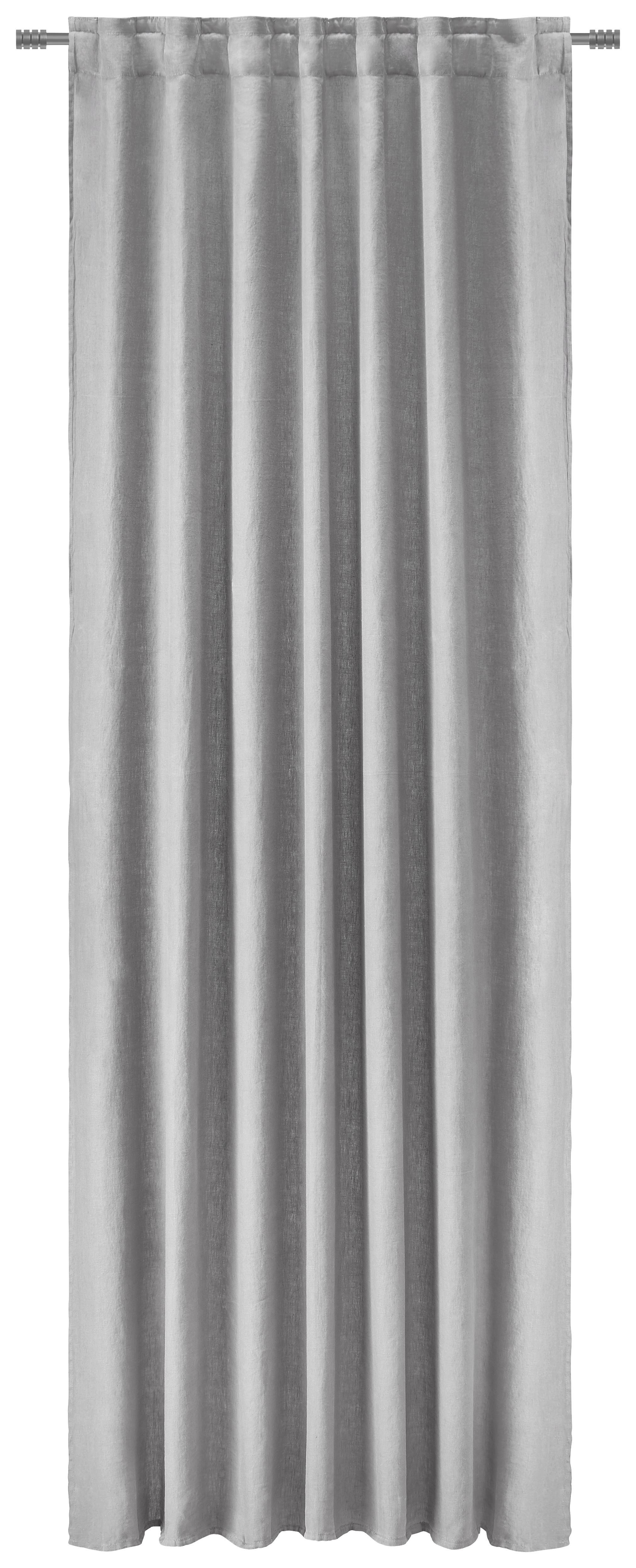 Končana Zavesa Nikita - svetlo siva, tekstil (140/245cm) - Bessagi Home