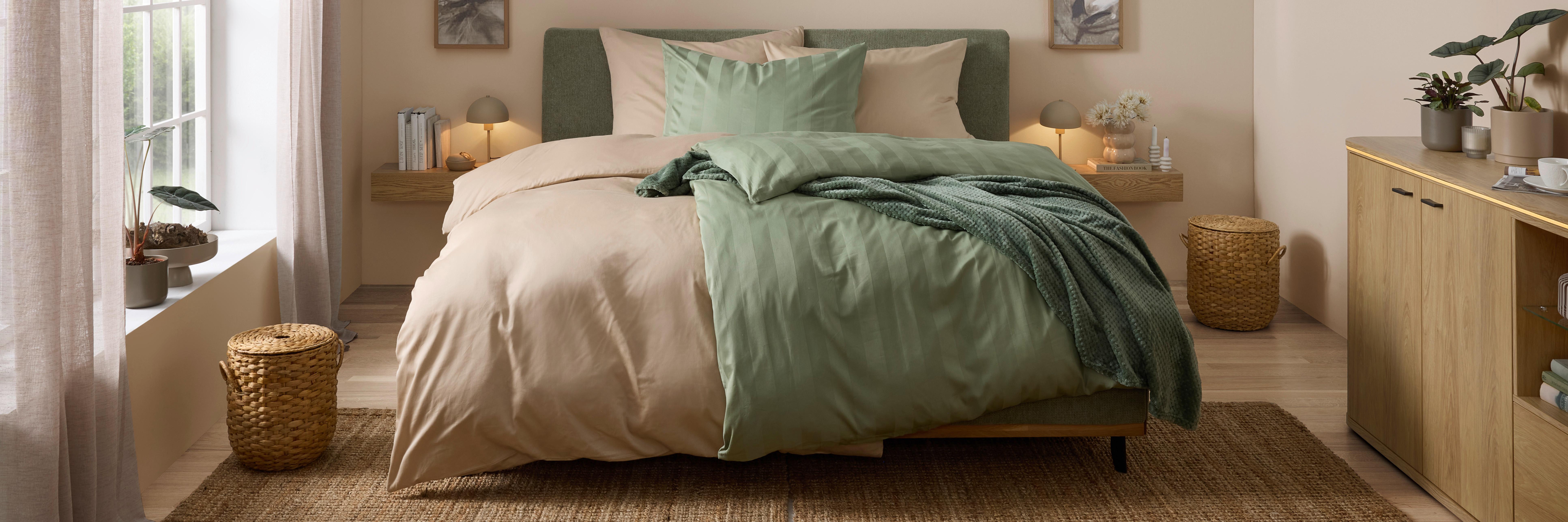 FILT LARS - grön, Klassisk, textil (140/180cm) - Mömax
