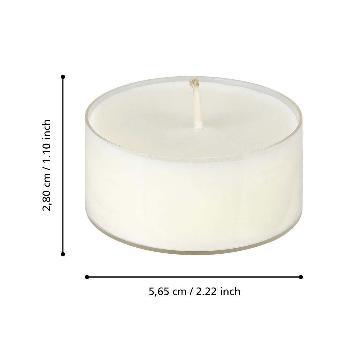 Teelichtset Tunduru Creme, 16 Stück - Creme, LIFESTYLE (5,7cm)