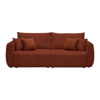 Schlafsofa Bologna Koralle - Koralle/Beige, Holz/Textil (245/74-90/104cm) - Mömax