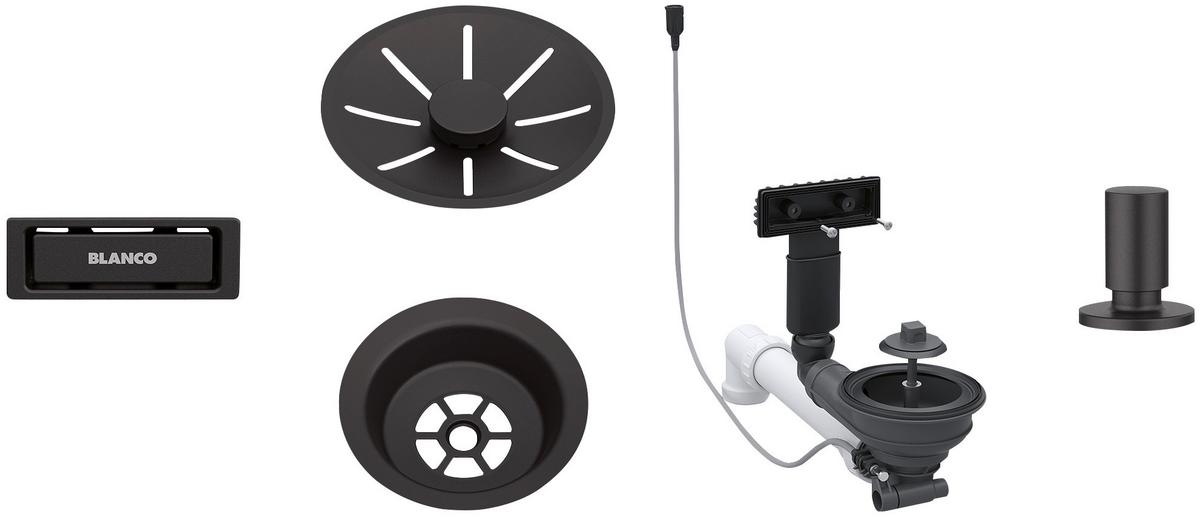 Einbauspüle Etagon 6 Black Edition - Schwarz, Modern (60/51cm) - Blanco